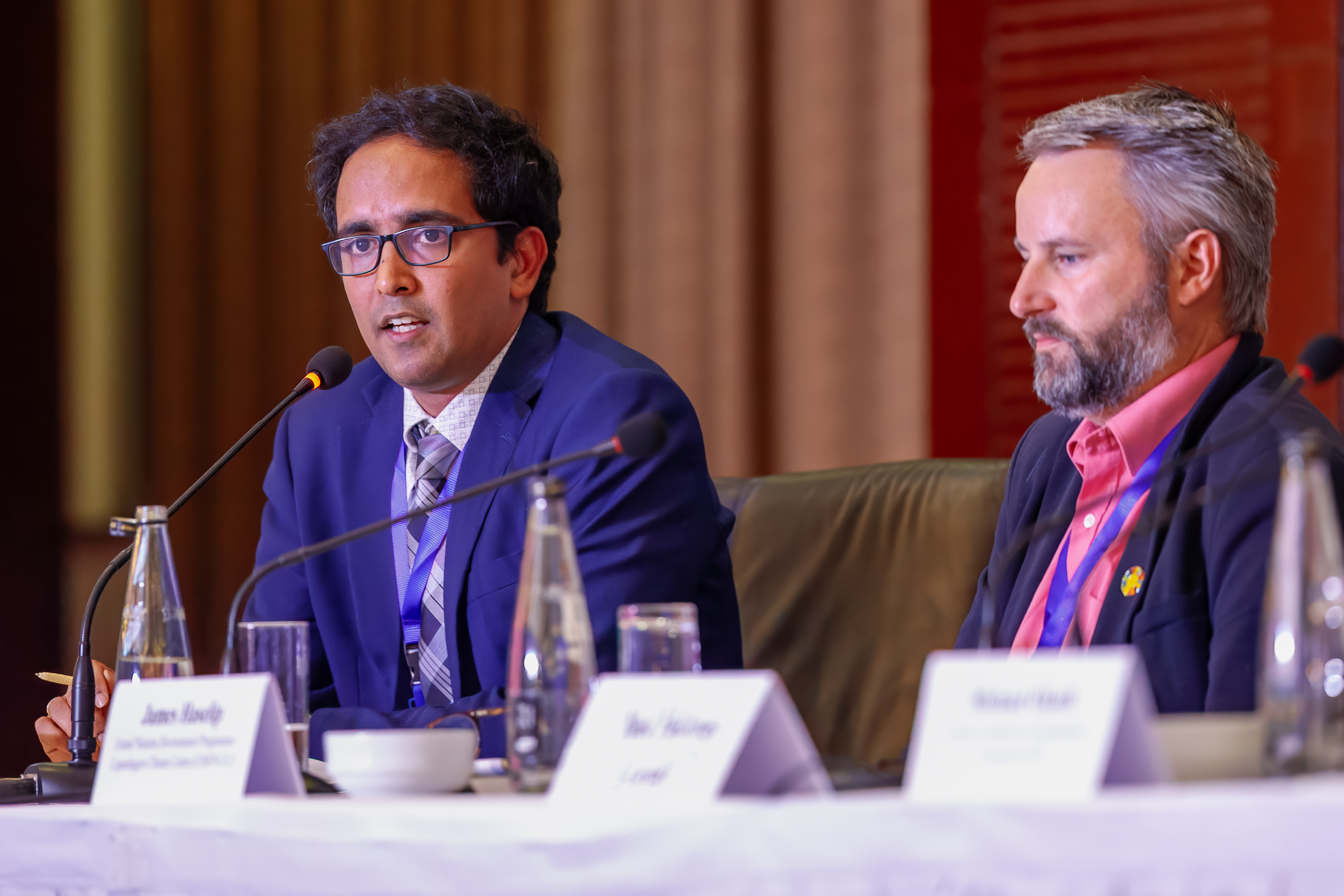 Bharadwaj Kummamuru as a moderator. Photo taken by Alan Sherrard, Bioenergy International.